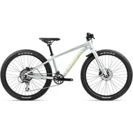 Rowery - Rower dziecięcy Orbea MX 24 TEAM DISC Silver - Lime - miniaturka - grafika 1