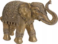 Dekoracje domu - Figurka ozdobna słonik na szczęście złoty 18 cm - miniaturka - grafika 1