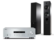 Zestawy stereo - Yamaha A-S201 (srebrny) + Tesi 5 (czarny) - miniaturka - grafika 1