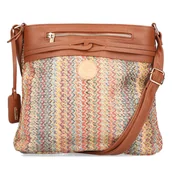 Torebki damskie - Rieker H1519-90 MULTI torebka damska EKO brązowa/kolorowa - miniaturka - grafika 1