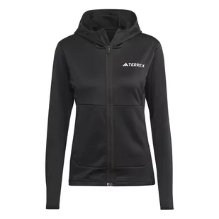 Bluza z kapturem damska adidas TERREX XPERIOR FL czarna IB1823-S - Bluzy damskie - miniaturka - grafika 1
