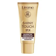 Podkłady do twarzy - Lirene Shiny Touch Pielęgnacyjny podkład kryjący, Natural - miniaturka - grafika 1