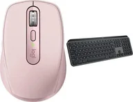 Myszki - Logitech MX Anywhere 3S Rose 910-006931 + MX Keys S Bezprzewodowa Graphite US 920-011587 - miniaturka - grafika 1