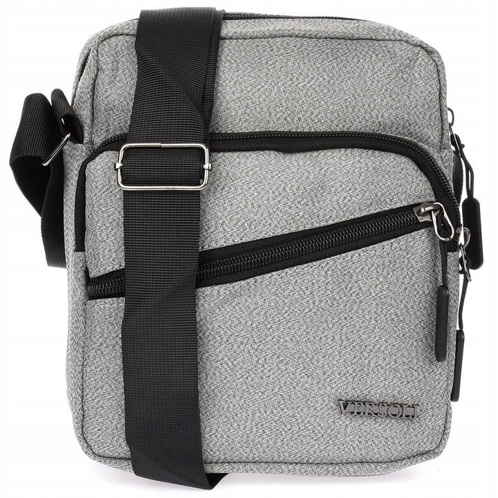 Torba Saszetka Męska Na Ramię Sportowa Torebka Raportówka Pojemna Szary