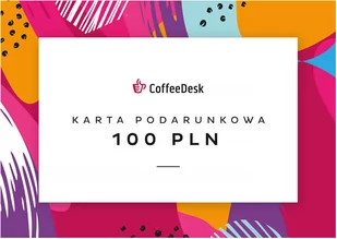 Karta podarunkowa Coffeedesk 100 PLN - Vouchery - miniaturka - grafika 1