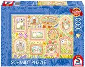Puzzle - Schmidt, Puzzle PQ Portrety kociej socjety, 1000 el. - miniaturka - grafika 1