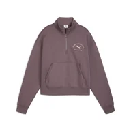 Bluzy damskie - PUMA CLASS COMFORT H-Z SHORT CREW FL - miniaturka - grafika 1