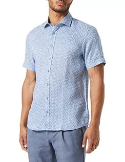 Koszule męskie - bugatti Koszula męska 9250-38552, niebiesko-szara-330, regularna, Niebiesko-szary-330, XL - grafika 1