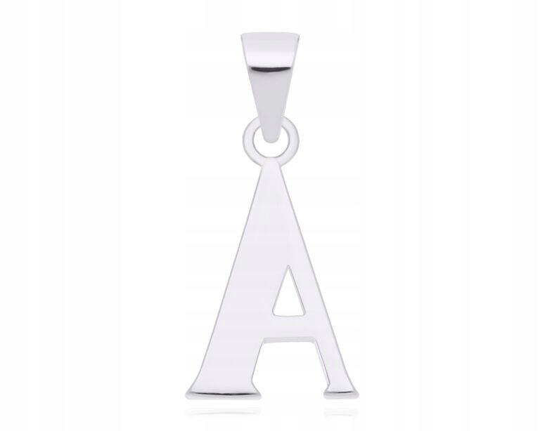 Zawieszka Srebrna Literka A Damski Wisiorek pr.925 + Grawer