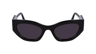 KARL LAGERFELD Damskie okulary przeciwsłoneczne KL6122S, ciemnoszare, jeden rozmiar, ciemnoszary, Rozmiar uniwersalny - Okulary przeciwsłoneczne - miniaturka - grafika 1