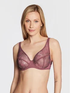 Maison Lejaby Biustonosz z fiszbiną Nufit Garden 21137 Fioletowy - Biustonosze - miniaturka - grafika 1