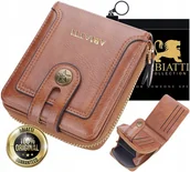 Nerki - DUŻY PORTFEL MĘSKI ANTYKRADZIEŻOWY OCHRONA KART NA ZAMEK MINI SASZETKA RFID - miniaturka - grafika 1