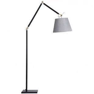 Salonowa lampa podłogowa Zyta z regulacją czarna szara - Lampy stojące - miniaturka - grafika 1