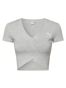 Puma - T-shirt damski, szary - Koszulki i topy damskie - miniaturka - grafika 1