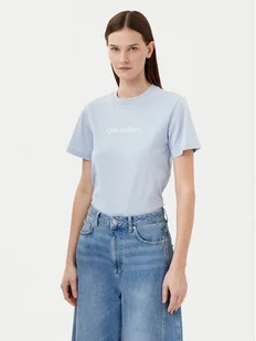 Calvin Klein T-Shirt Hero Logo K20K205448 Niebieski Regular Fit - Koszulki i topy damskie - miniaturka - grafika 1
