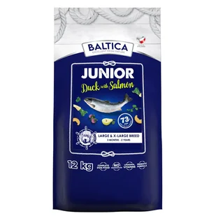 Baltica Junior Duck & Salmon L/Xl 12Kg Łosoś Kaczka - Sucha karma dla psów - miniaturka - grafika 1