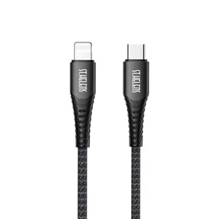 Joyroom kabel MFI przewód USB Typ C - Lightning 2,1A 1,2m czarny (ST-C04 1,2M Black) - Kable USB - miniaturka - grafika 1