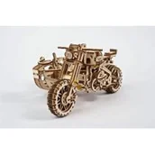 Modele do sklejania - Ugears Scrambler UGR-10 z bocznym wózkiem - mechaniczny model do składania Ugears 70137 - miniaturka - grafika 1