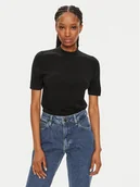 Swetry damskie - Calvin Klein Sweter K20K207206 Czarny Regular Fit - miniaturka - grafika 1