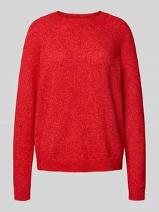 Sweter z dzianiny o kroju regular fit z raglanowymi rękawami model ‘JULIANA’ - Swetry damskie - miniaturka - grafika 1