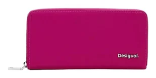 Desigual Women's Accessories Nylon Long Bi-Fold Wallet, RED, czerwony, 20 - Portfele - miniaturka - grafika 1