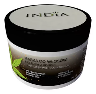 India Maska do włosów z olejem z konopi - 200ml 04120 - Maski do włosów - miniaturka - grafika 1