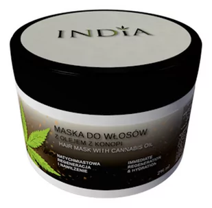 India Maska do włosów z olejem z konopi - 200ml 04120 - Maski do włosów India Maska do włosów z olejem z konopi - 200ml 04120 - Maski do włosów - miniaturka - grafika 1