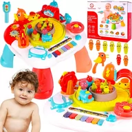 Zabawki interaktywne dla dzieci - Stolik Edukacyjny Interaktywny Pianinko Ciuchcia - miniaturka - grafika 1