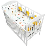 Pościel dla dzieci - Pościel dziecięca zestaw 135x100 cm - kołdra dziecięca z bawełnianą pościelą do łóżeczka poduszką 60x40 i elementem dekoracyjnym 200 cm Safari - miniaturka - grafika 1