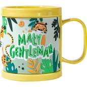 Kubki dla dzieci - Plastikowy kubek z napisem Ma��y Gentleman - miniaturka - grafika 1