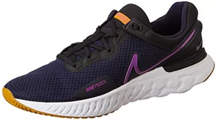 Trampki męskie - Nike React Miler 3, Trampki męskie, Blackened Blue Vivid Purpurowy Black White, 47.5 EU - grafika 1