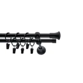 Karnisze - Karnisz kuty 19 mm czarny 2 TRIO 200 cm atena - miniaturka - grafika 1