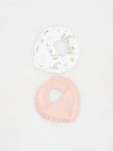 Reserved - Trójkątny szalik Kubuś Puchatek 2 pack - brudny róż - Buciki dla niemowląt - miniaturka - grafika 1