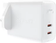 Ładowarki do telefonów - Acefast ładowarka sieciowa GaN (wtyczka UK) 2x USB Typ C 50W, Power Delivery, PPS, Q3 3.0, AFC, FCP (A32 UK) - miniaturka - grafika 1