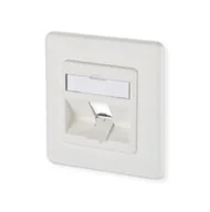 Gniazdka elektryczne - Modułowa puszka ścienna METZ CONNECT, 1 port, czysta biel - miniaturka - grafika 1