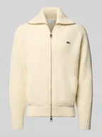 Swetry męskie - Kurtka z dzianiny o kroju regular fit z mieszanki bawełny - miniaturka - grafika 1