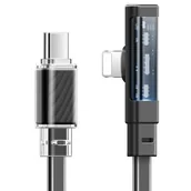 Kable USB - Kaabel USB Typ-C - Lightning MCDODO CA-3440 LED 1.2 m Czarny - miniaturka - grafika 1