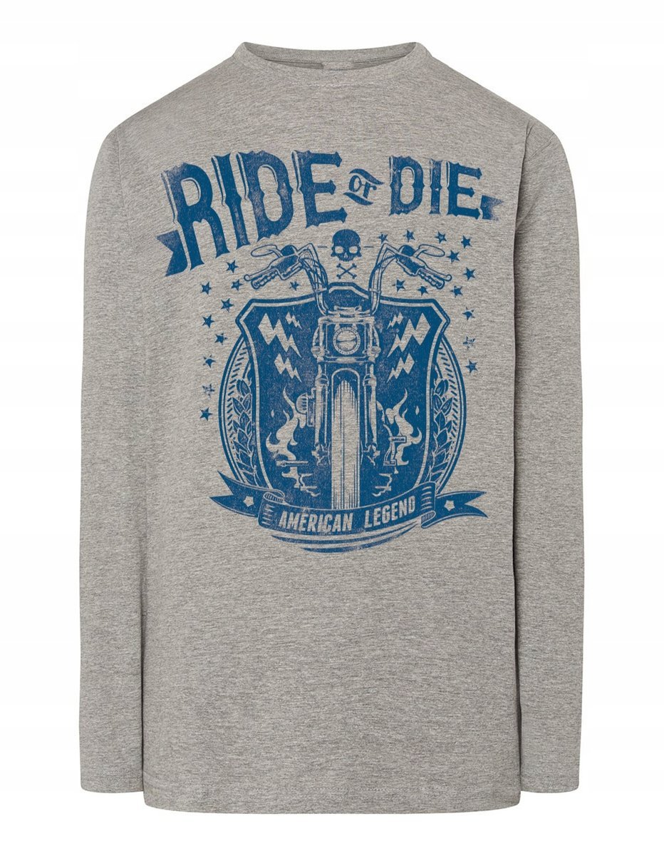 Longsleeve męski nadruk Ride or Die r.L