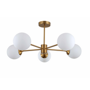 Lampy sufitowe - Roma lampa sufitowa 5-punktowa złota LP-1345/5P GD - miniaturka - grafika 1