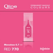Pozostałe akcesoria kosmetyczne - Jednorazowy pigment do makijażu permanentnego ust Bioevolution Red 770 Qline Pro 0,7ml monodose - miniaturka - grafika 1