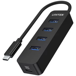 HUB AKTYWNY USB-C UNITEK 4 PORTY USB C 3.1 10 W - Huby USB - miniaturka - grafika 1