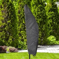 Pokrowce na meble ogrodowe - Pokrowiec premium na parasol 200 cm szary - miniaturka - grafika 1