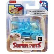 Figurki dla dzieci - Fisher Price League Super Pets Krypto auto 7cm - miniaturka - grafika 1