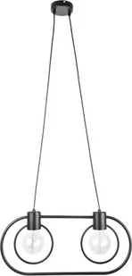 Koło Lampa wisząca Fredo 2 x 60 W E27 czarna Lampa wisząca Fredo 2 x 60 W E27 czarna (31521) - Lampy sufitowe - miniaturka - grafika 1