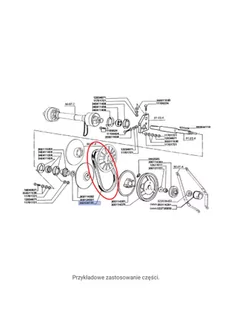 CNH PAS PRZEKŁADNI BEZSTOPONIOWEJ HEDERA LAVERDA 340434138 - Części i akcesoria do maszyn rolniczych - miniaturka - grafika 1