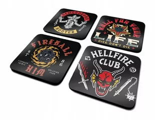 STRANGER THINGS 4 PODKŁADKI POD KUBEK HELLFIRE - Kubki STRANGER THINGS 4 PODKŁADKI POD KUBEK HELLFIRE - Kubki - miniaturka - grafika 1