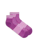 Skarpetki i podkolanówki sportowe - Skarpety do biegania damskie Icebreaker MER RUN+ ULTRALIGHT MINI różowe IB0A56VK0D9 - miniaturka - grafika 1