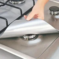 Inne - TEMU 6 sztuk, kuchenka gazowa Premium wielokrotnego użytku, płyta kuchenna, osłona palnika, osłona wkładki - bardzo gruba 0,15 mm - łatwe do - miniaturka - grafika 1