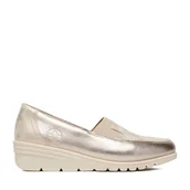 Półbuty damskie - Półbuty Rieker L5351-60 Złoty - miniaturka - grafika 1