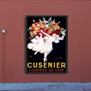 Plakaty - Plakat vintage Cusenier Likier reklamowy A4 21x29cm z ramką pion - miniaturka - grafika 1